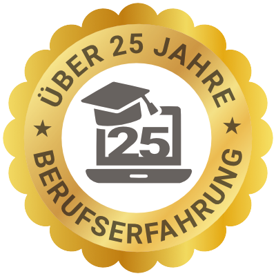 Über 25 Jahre Berufserfahrung